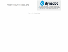 Tablet Screenshot of madridsoundscape.org